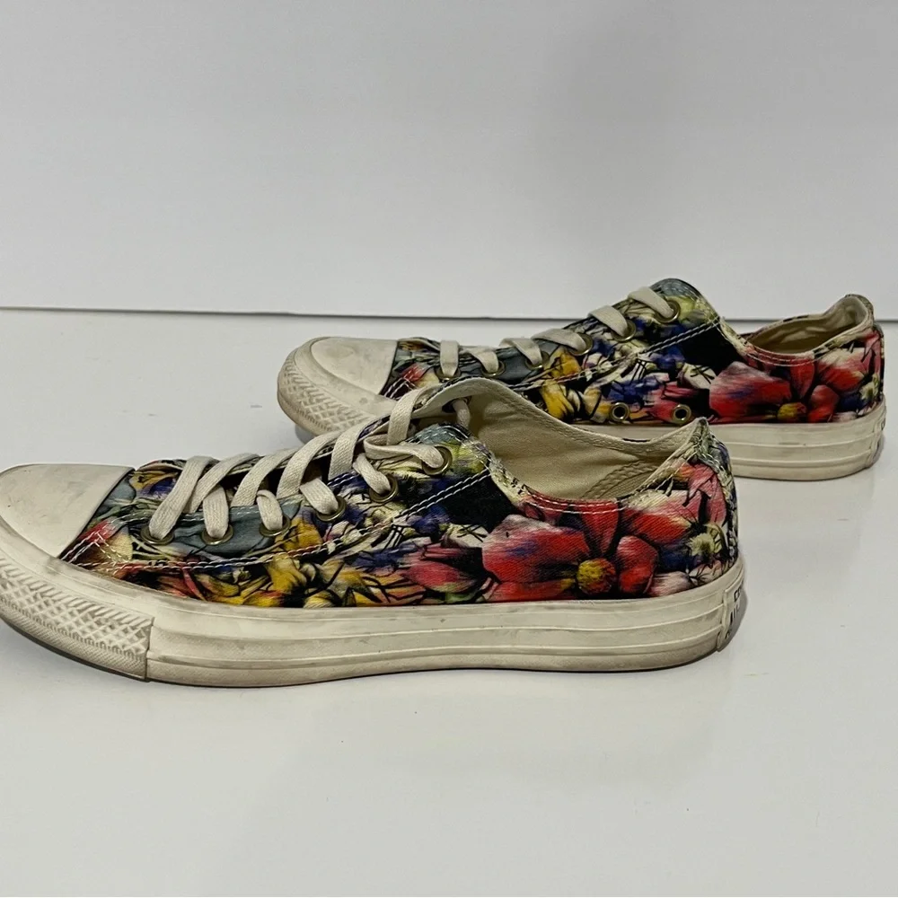 CONVERSE Floral Canvas Sneakers US SIZE 9 - Picture 4 of 7